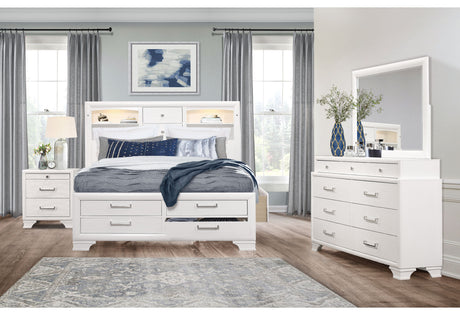 Jordyn White Full Bed Group - sold by Home Elegance USA