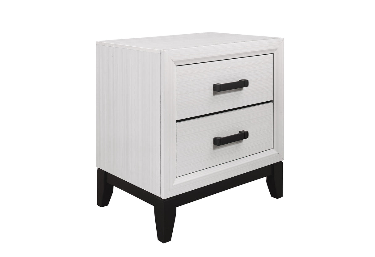 Kate White Nightstand | Global Furniture USA - Home Elegance USA