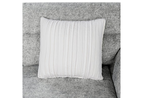 U9401 Nickel Sectional With 3 Pillows And Ottoman | Global Furniture USA