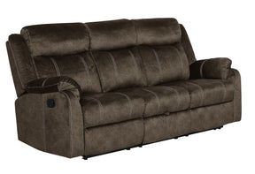 U7303 Domino Coffee Reclining Sofa | Global Furniture USA