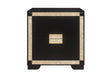 Blake Black/Gold Nightstand | Global Furniture USA - Home Elegance USA