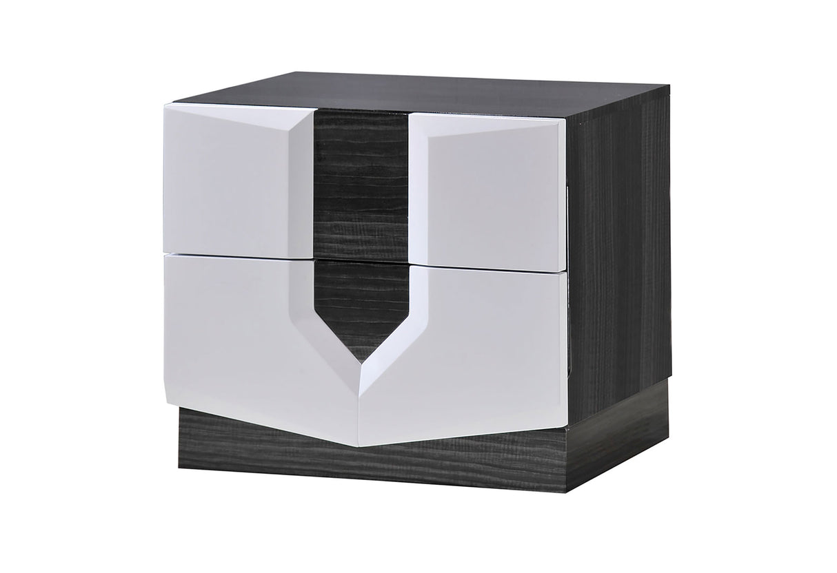 Hudson White Hg Nightstand | Global Furniture USA - Home Elegance USA
