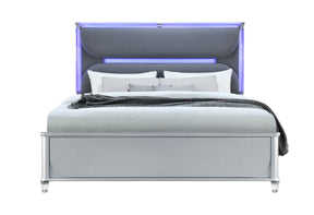 Lando Silver King Bed | Global - Home Elegance USA