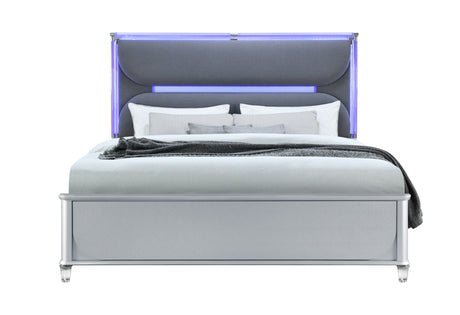 Lando Silver King Bed | Global - Home Elegance USA