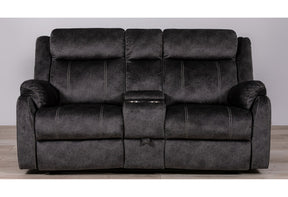 U7303 Domino Granite Console Reclining Loveseat | Global Furniture USA