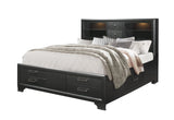Jordyn Grey King Bed | Global - Home Elegance USA