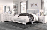Santorini Metallic White Queen Bed In A Box | Global