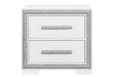 Andros Silver Nightstand | Global Furniture USA - Home Elegance USA