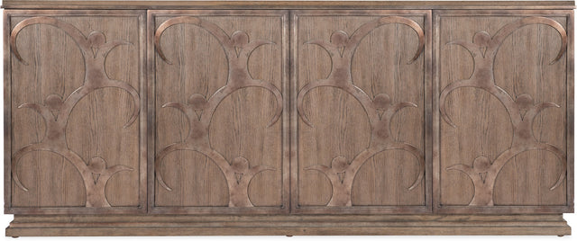 Melange Dancer Credenza by Hooker Furniture with marble top – front view