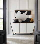 Terra Credenza styled in a modern living room space