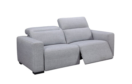 Divani Casa Bode - Modern Grey Fabric Sofa with 2 Recliners | Home Elegance USA