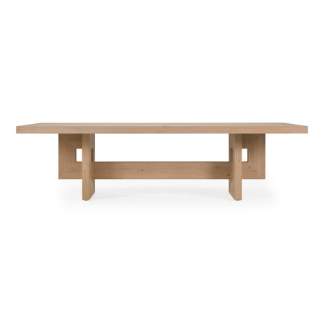 Mineola - Modern Natural White Oak 110" Dining Table - View Image 1