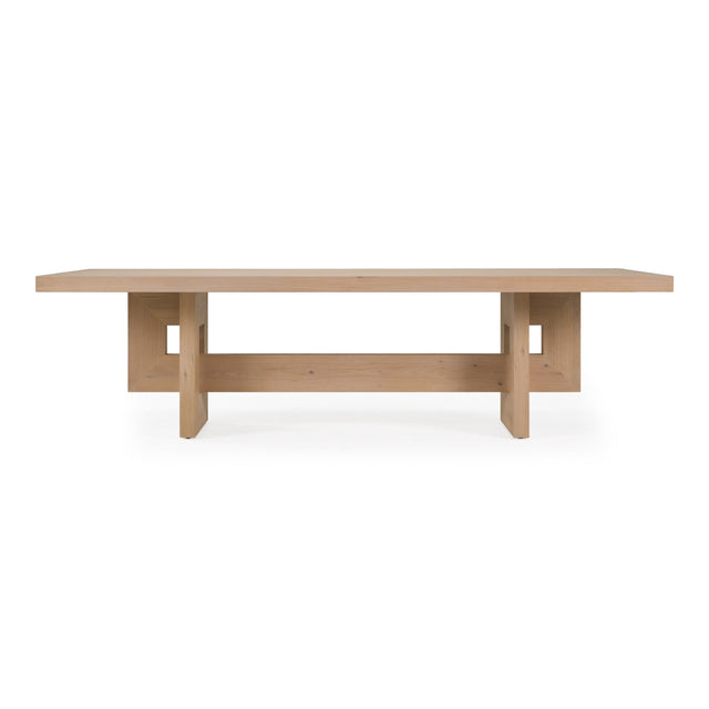 Mineola - Modern Natural White Oak 110" Dining Table - View Image 1