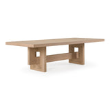 Mineola - Modern Natural White Oak 110" Dining Table - View Image 1