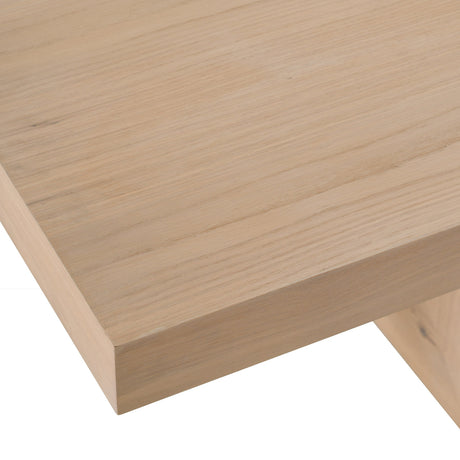 Mineola - Modern Natural White Oak 110" Dining Table - View Image 1