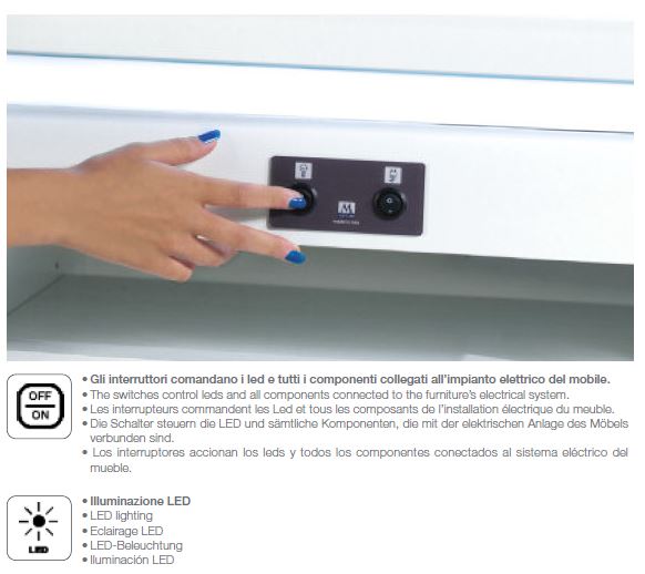 MO-USA2 Modena Grey TV Entertainment System Made In Italy - View Image 1