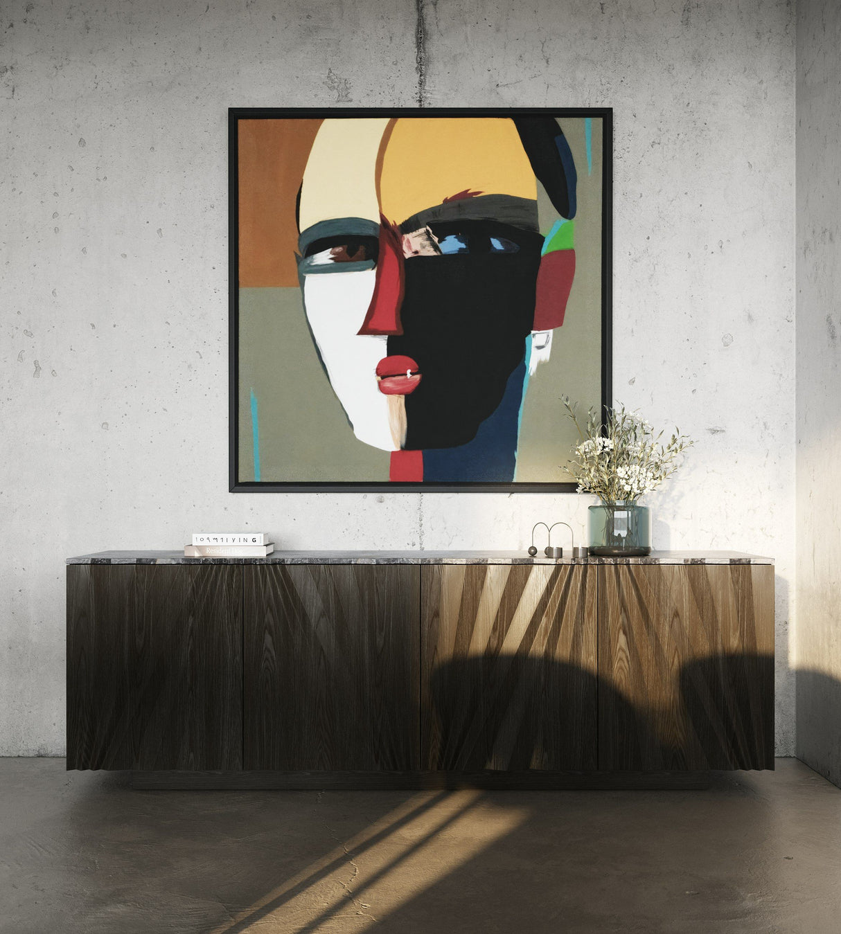 Byer Modern Grey Ash & Marble Buffet Sideboard – VIG Furniture