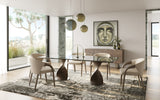 Cleveland - Contemporary Glass and Grey Ash Dining Table - View Image 1