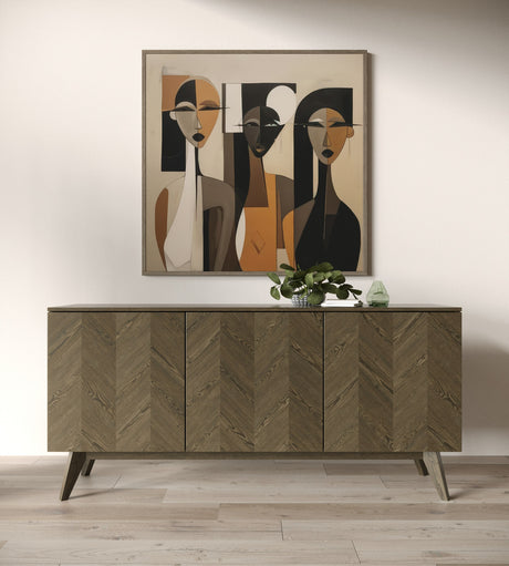 Costello - Mid-Century Modern Wenge Dining Set - View Image 1