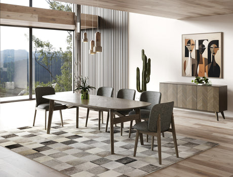 Costello - Mid-Century Modern Wenge Dining Set - View Image 1