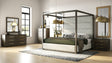 Manhattan - Contemporary Brown Oak and Gold Chest - View Image 1