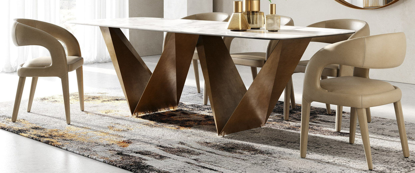 Melanie Dining Table and Chairs by VIG