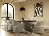 Modrest Renzo Modern Oak & Concrete 94" Dining Table