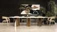 Reynold - Glam Faux Marble + Gold Stainless Steel Dining Table - View Image 1