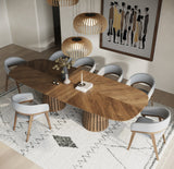 Truman - Mid-Century Modern Walnut Extendable Dining Table - View Image 1