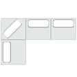 Mondo - Modern Modular Beige Fabric Sectional Sofa-4-Piece Sectional - View Image 1