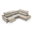 Italian Modern Grey Leather LAF Sectional Sofa | VIG