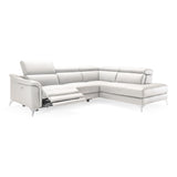 Lamod Italia Monte Carlo - Italian Modern White Leather Right Facing Sectional Sofa