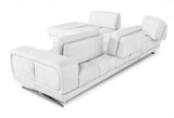 LaMod Italia Mood Italian White Leather Left-Facing Sectional Sofa – Modern Comfort & Elegance - Home Elegance USA