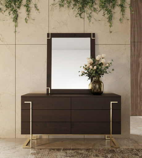 Corrico Modern Off-White Velvet & Champagne Gold Bedroom Set – VIG Furniture - sold by Home Elegance USA