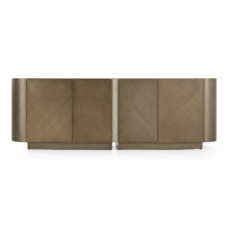 Moorgate - Modern Travertine Ceramic + Bronze Buffet - View Image 1