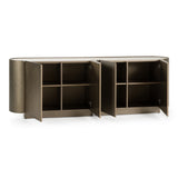 Moorgate - Modern Travertine Ceramic + Bronze Buffet - View Image 1