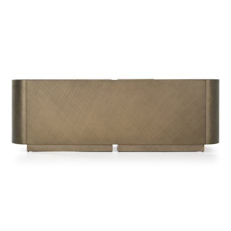 Moorgate - Modern Travertine Ceramic + Bronze Buffet - View Image 1