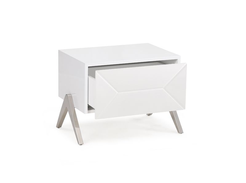 Eastern King Candid Modern White Bedroom Set