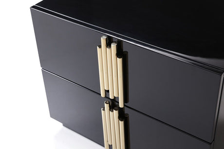 Token Modern Black & Gold Bedroom Set – VIG Furniture - sold by Home Elegance USA