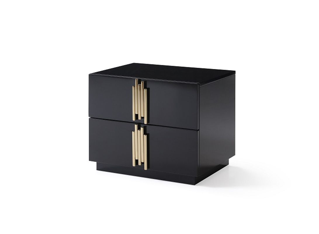 Token Modern Black & Gold Bedroom Set – VIG Furniture - Home Elegance USA