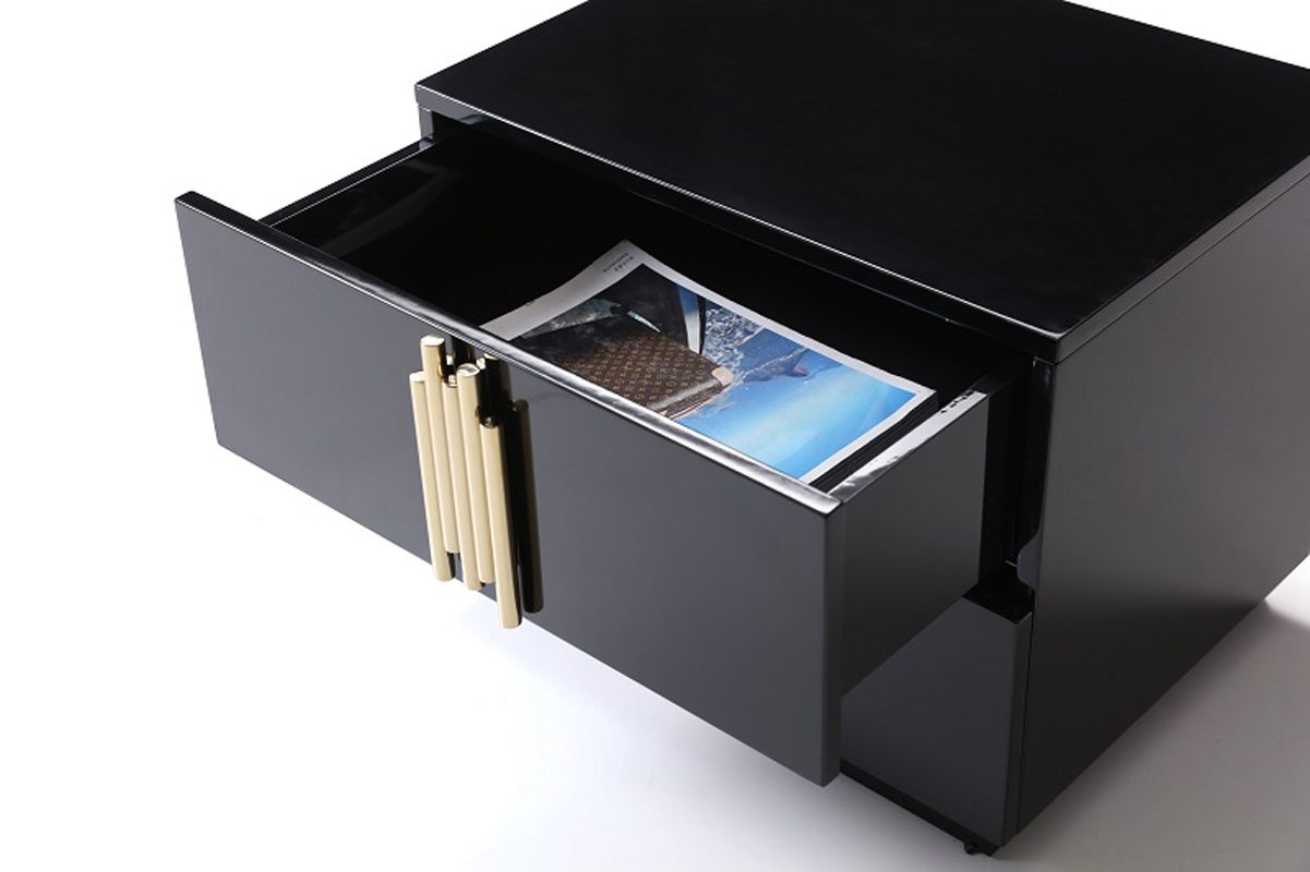 Token Modern Black & Gold Bedroom Set – VIG Furniture - Home Elegance USA