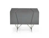 Queen Chrysler Modern Grey Bedroom Set