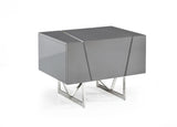 Queen Chrysler Modern Grey Bedroom Set
