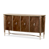 Michael Amini Villa Cherie Sideboard Buffet Cabinet | Caramel & Hazelnut Finishes