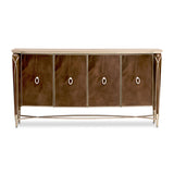 Michael Amini Villa Cherie Sideboard Buffet Cabinet | Caramel & Hazelnut Finishes