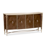 Michael Amini Villa Cherie Sideboard Buffet Cabinet | Caramel & Hazelnut Finishes