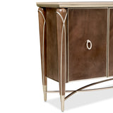 Michael Amini Villa Cherie Sideboard Buffet Cabinet | Caramel & Hazelnut Finishes