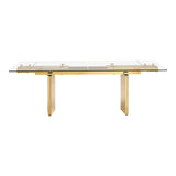 Modrest Nassim - Glam Glass Extendable Dining Table
