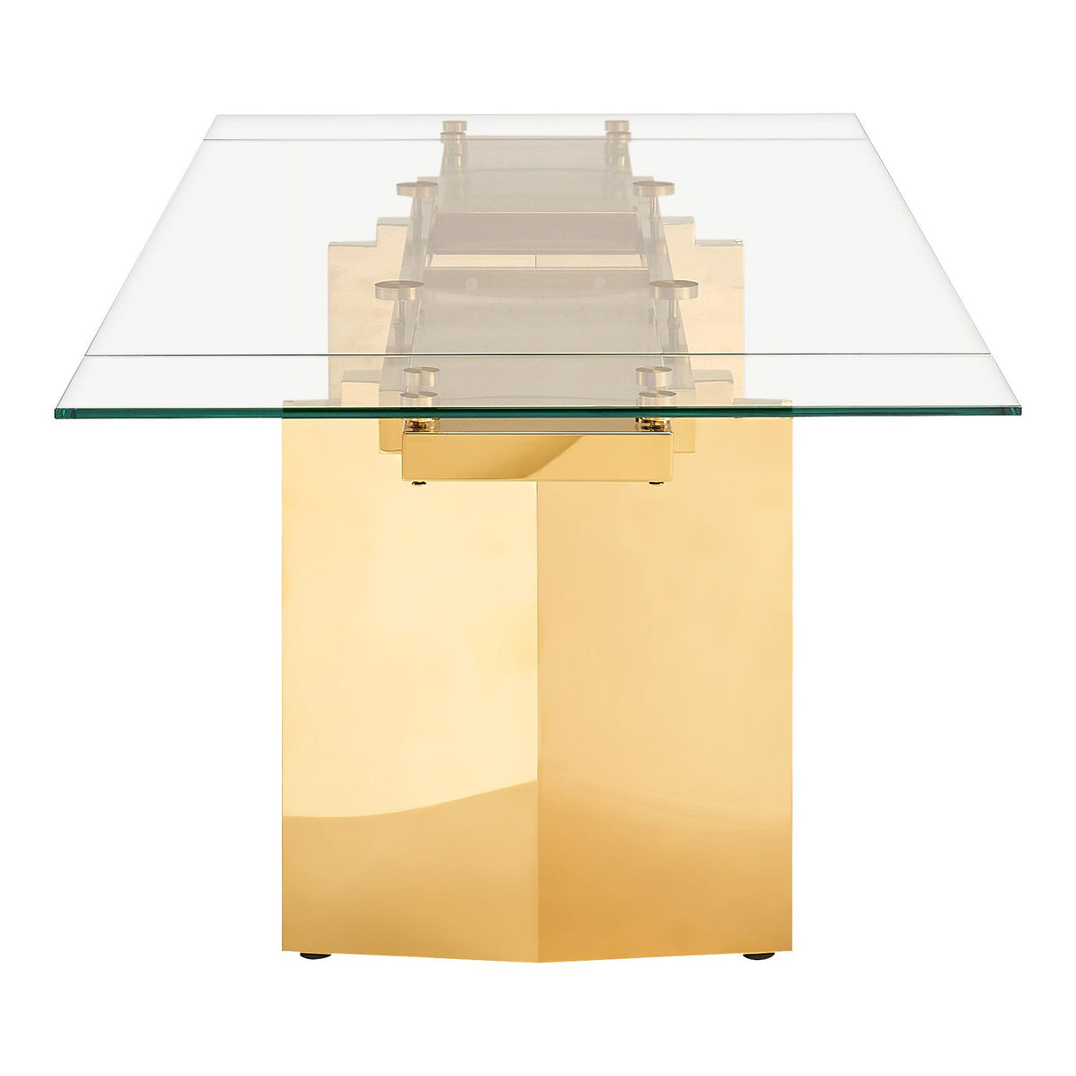 Modrest Nassim - Glam Glass Extendable Dining Table