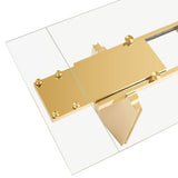 Modrest Nassim - Glam Glass Extendable Dining Table